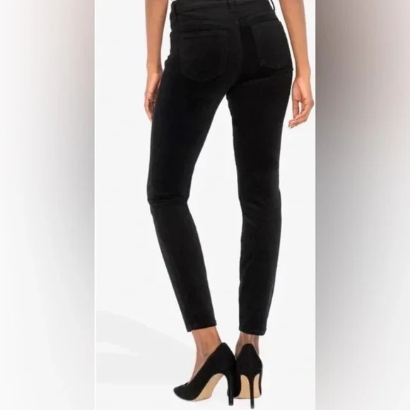 KUT from the Kloth Women's Black Diana Velvet Jeans VIV Toothpick Skinny size 2 - Picture 9 of 10